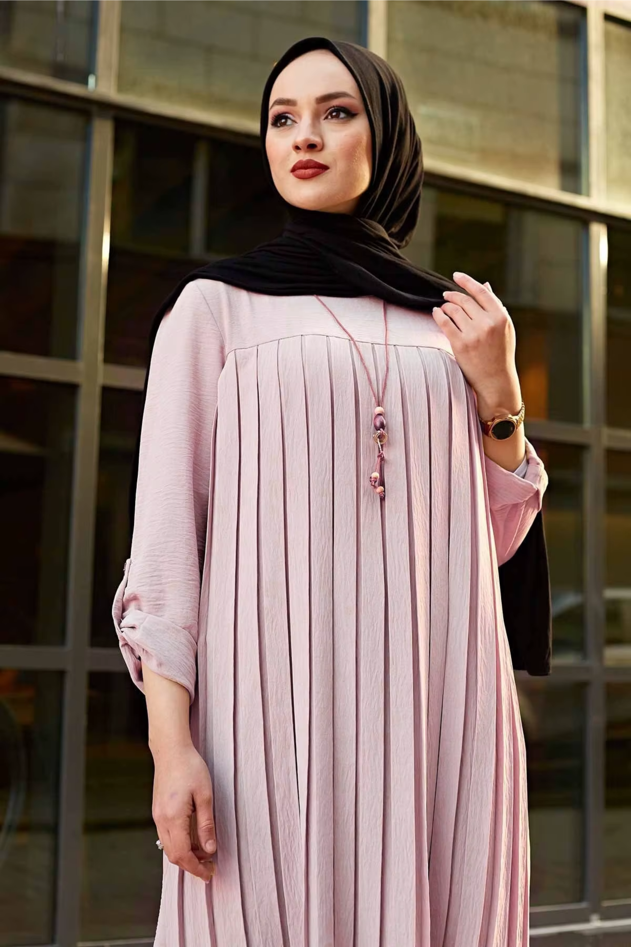 Aura Printanière : Tunique Moderne Rose