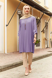 Aura Printanière : Tunique Moderne Mauve