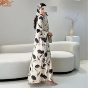 Abaya Florale Élégance Intemporelle